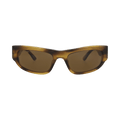 Balenciaga Square-Frame Recycled Acetate Sunglasses — Brown – BB0388S 30016097 002