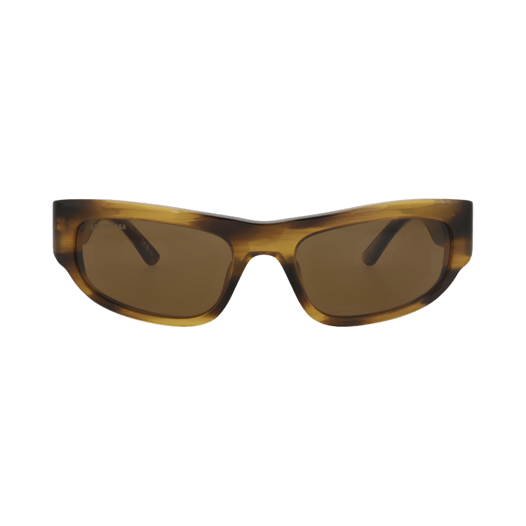 Balenciaga Square-Frame Recycled Acetate Sunglasses — Brown – BB0388S 30016097 002