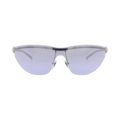Gucci Shield-Frame Metal Sunglasses — Silver – Violet GG1700S 30015488 003