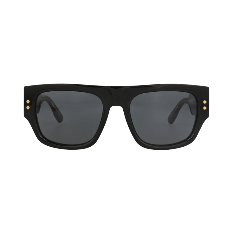 Gucci Square-Frame Recycled Acetate Sunglasses — Black – Grey GG1262S 30013828 001