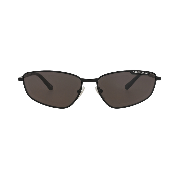 Balenciaga Square-Frame Metal Sunglasses — Black