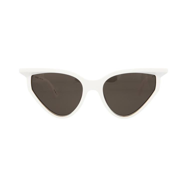 Balenciaga Cat Eye-Frame Injection Sunglasses — White