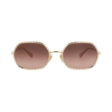 Chloé Round-Frame Metal Sunglasses — Gold – Copper CH0231S30015143 002
