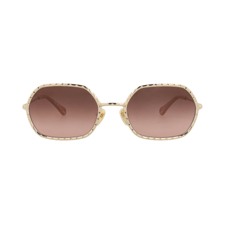 Chloé Round-Frame Metal Sunglasses — Gold – Copper CH0231S30015143 002