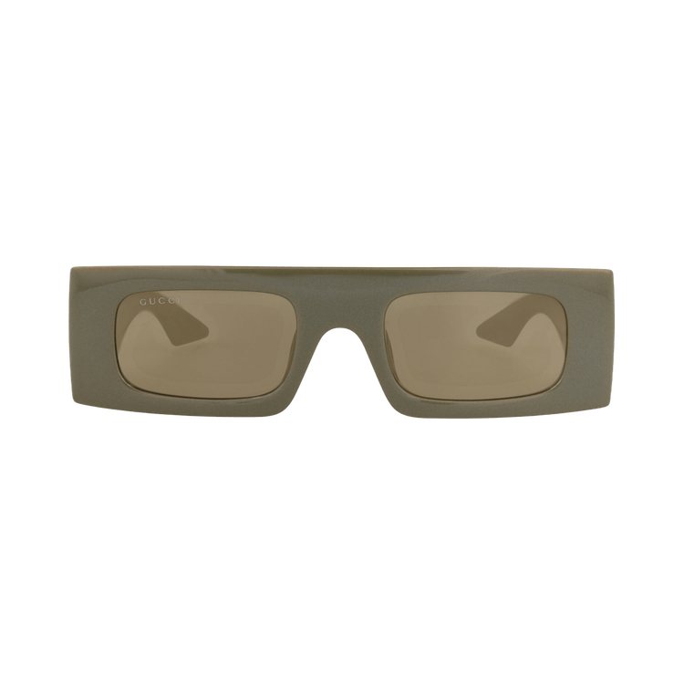 Gucci Shield-Frame Injection Sunglasses — Green – Brown GG1646S 30015324 007