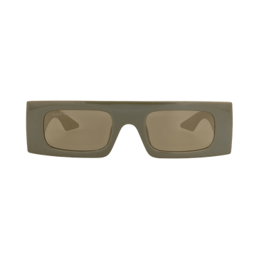 Gucci Shield-Frame Injection Sunglasses — Green – Brown GG1646S 30015324 007