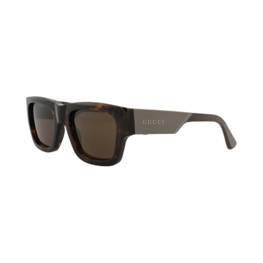Gucci Square-Frame Recycled Acetate Sunglasses — Brown – Havana Green GG1668S 30015456 005
