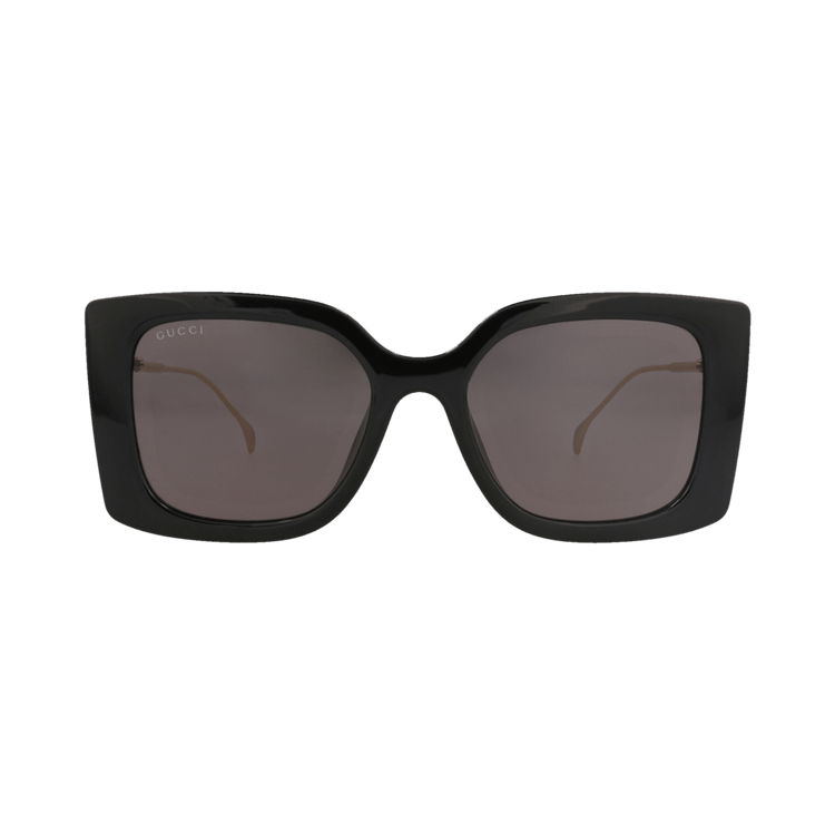 Gucci Square-Frame Injection Sunglasses — Black – Gold Grey GG1567SA 30014907 001
