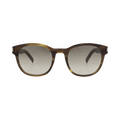 Saint Laurent Round-Frame Recycled Acetate Sunglasses — Brown – Crystal SL620 30014649 0