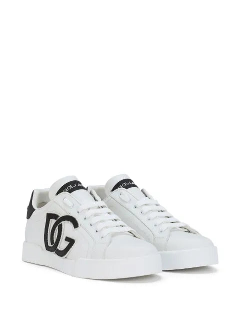 Dolce & Gabbana Portofino logo-tag leather sneakers – 86886