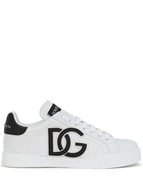 Dolce & Gabbana Portofino logo-tag leather sneakers – 86886