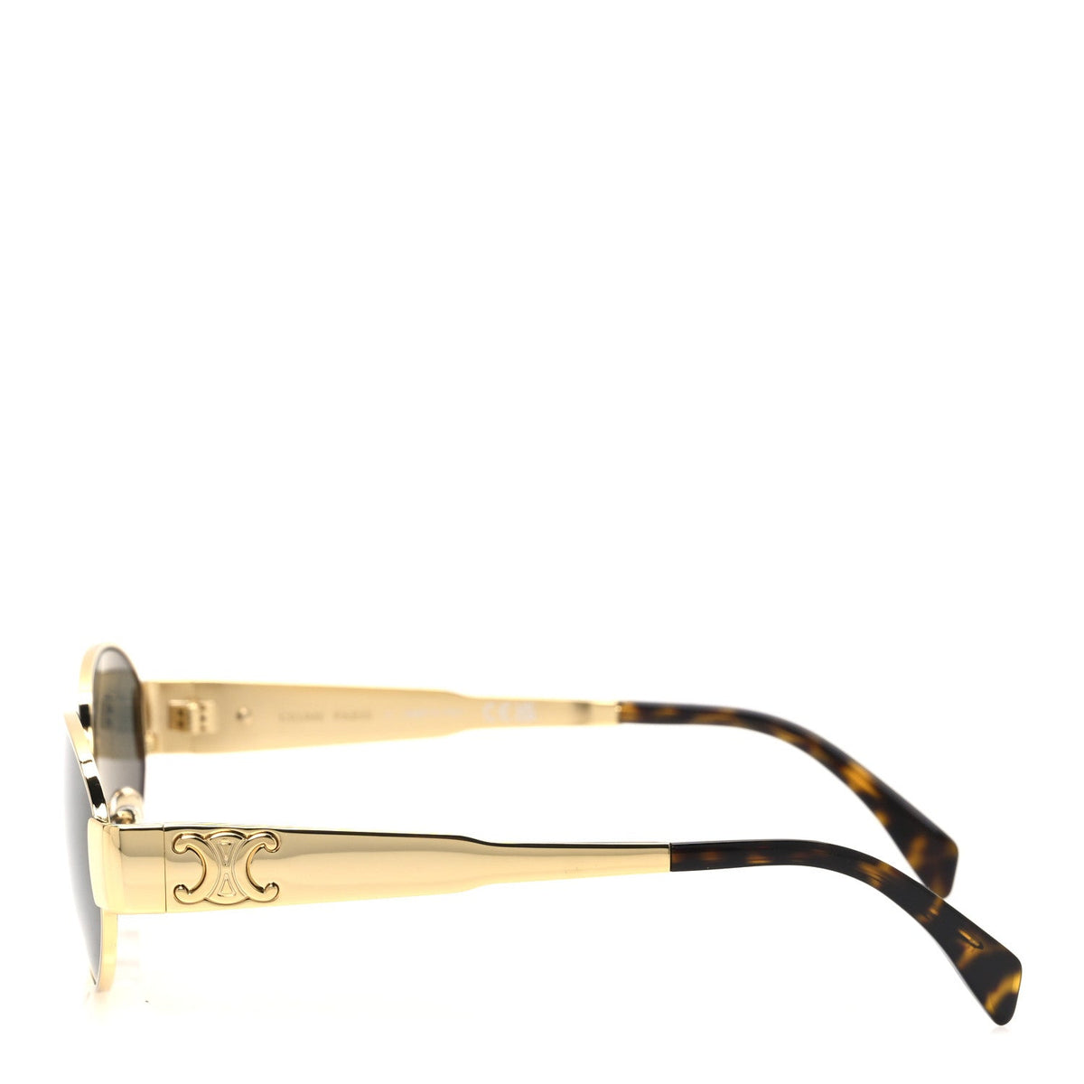 Celine Square Sunglasses — Green – Metal Triomphe 01 CL40235U Gold