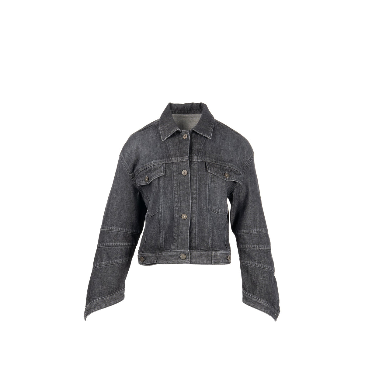 loewe-size-40-twisted-denim-jacket-cotton-black