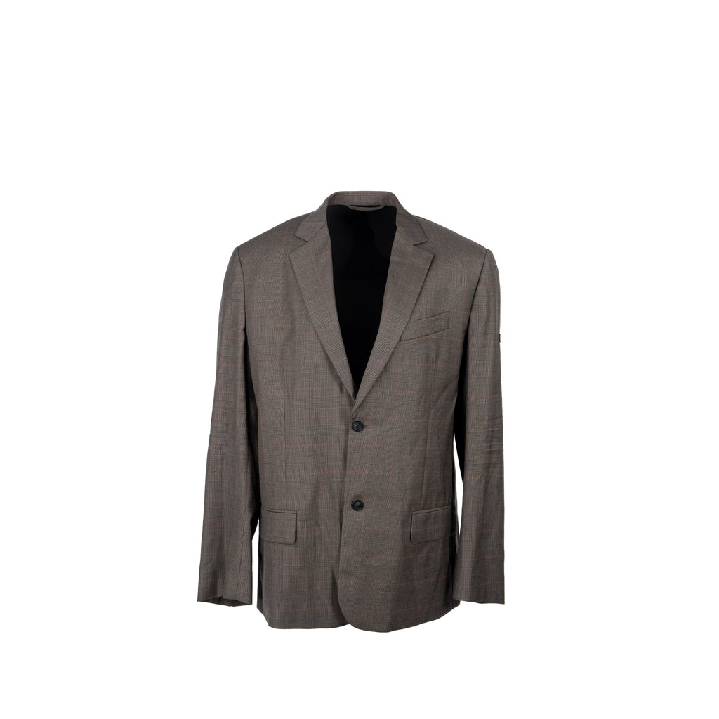 balenciaga-size-42-checked-single-breasted-blazer-wool-dark-grey