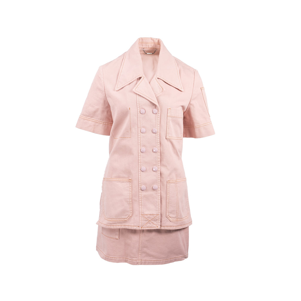 fendi-size-38-denim-jacket-and-skirt-cotton-calfskin-pink