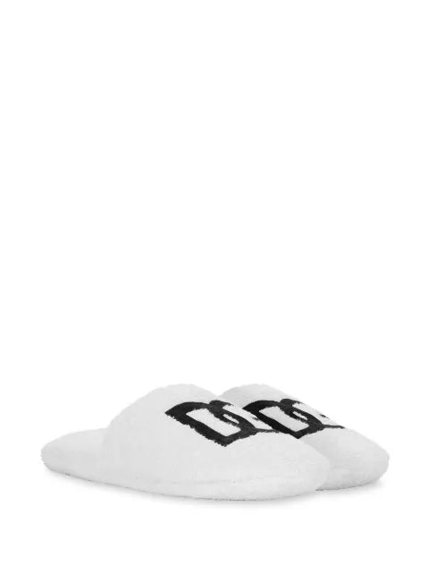 Dolce & Gabbana embroidered-logo cotton slippers
