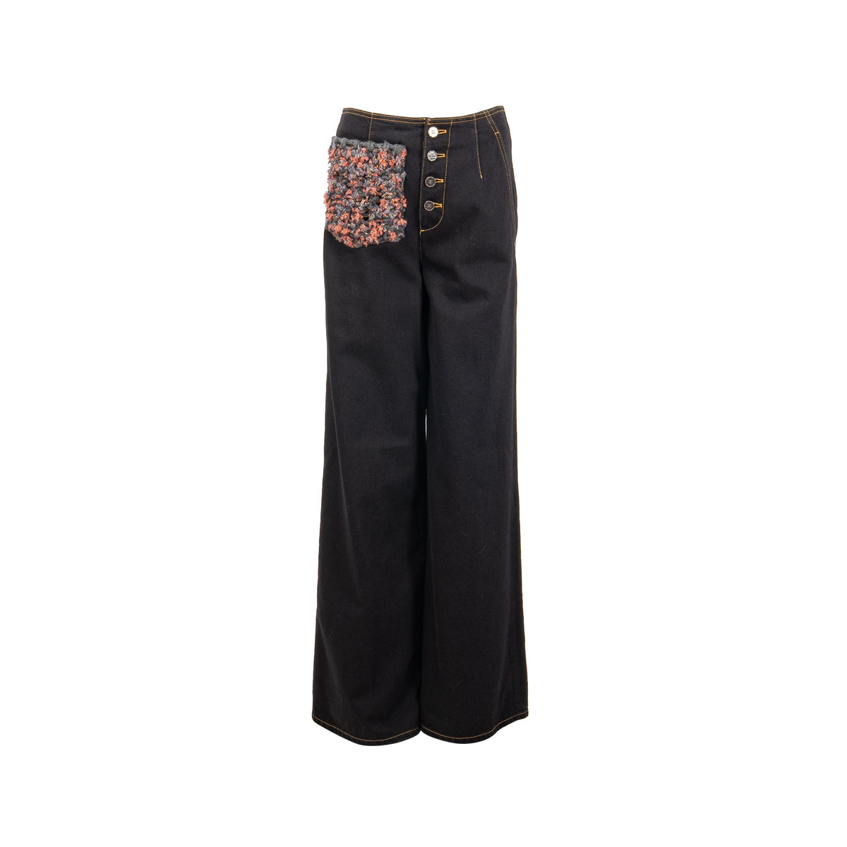 chanel-22a-size-38-wide-leg-denim-pants-black