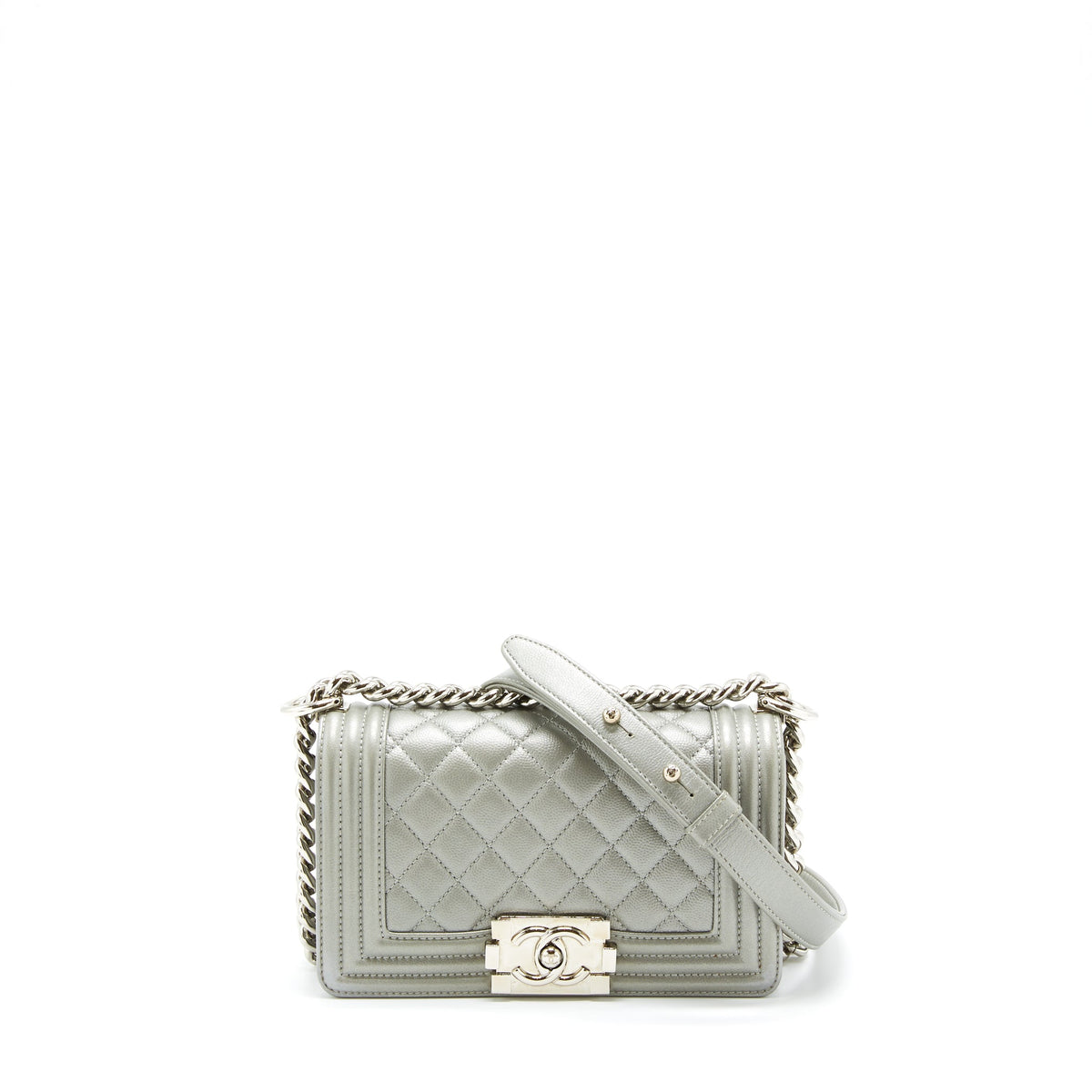 chanel-small-boy-bag-caviar-light-grey-shw