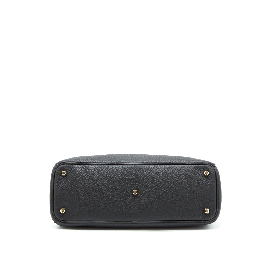 dior-diorissimo-grained-leather-black-fushia-ghw