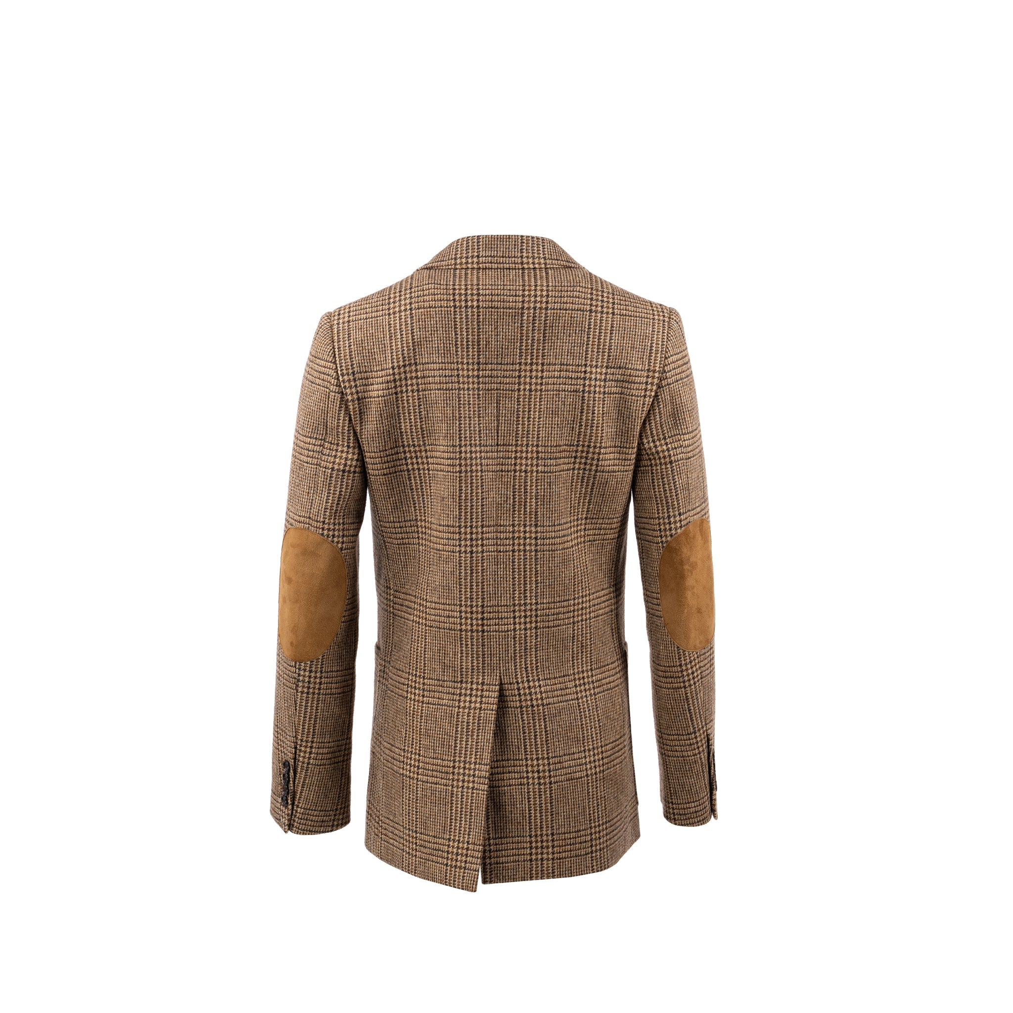 celine-size-34-houndstooth-blazer-wool-brown-green-1