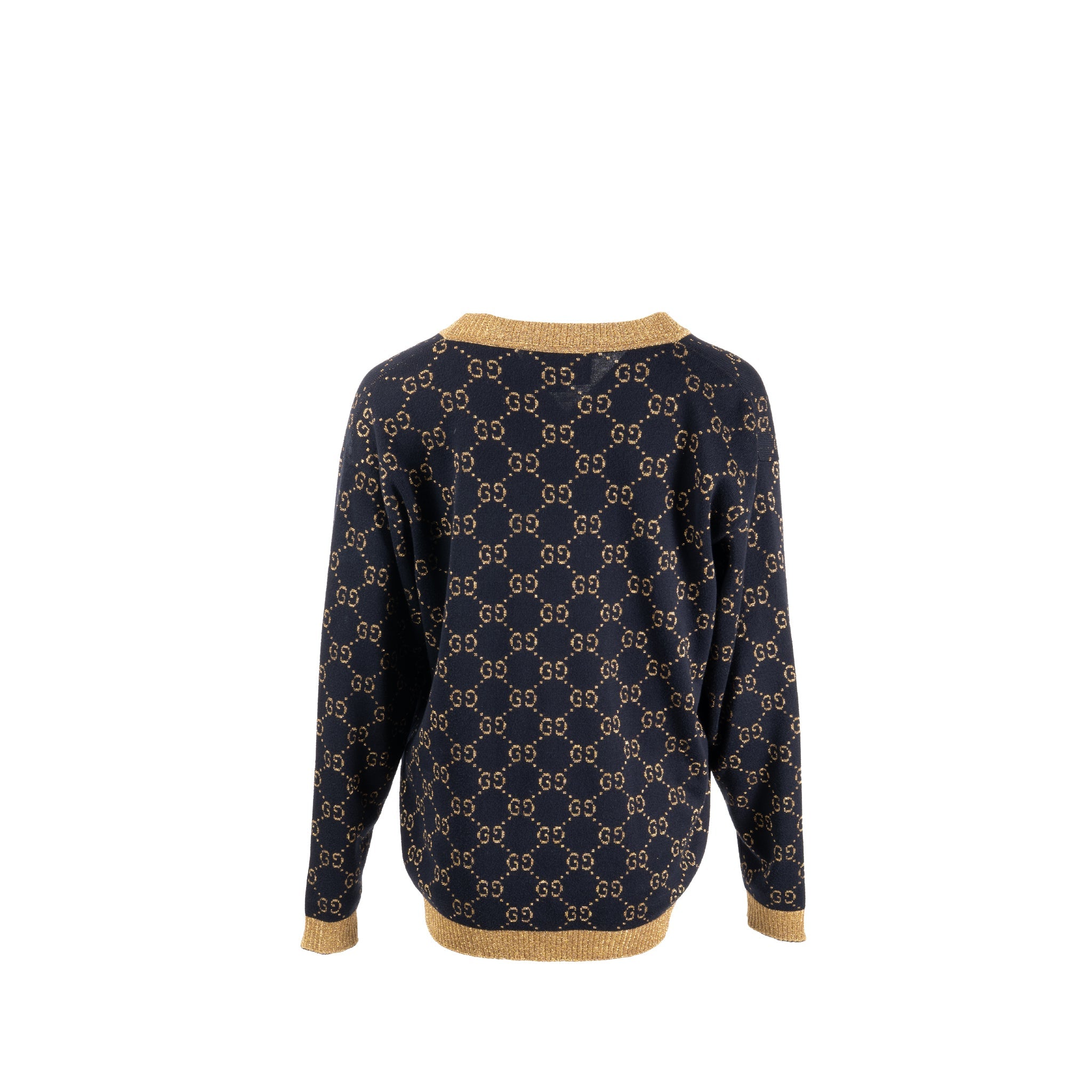 gucci-size-s-cardigan-cotton-navy-gold-1