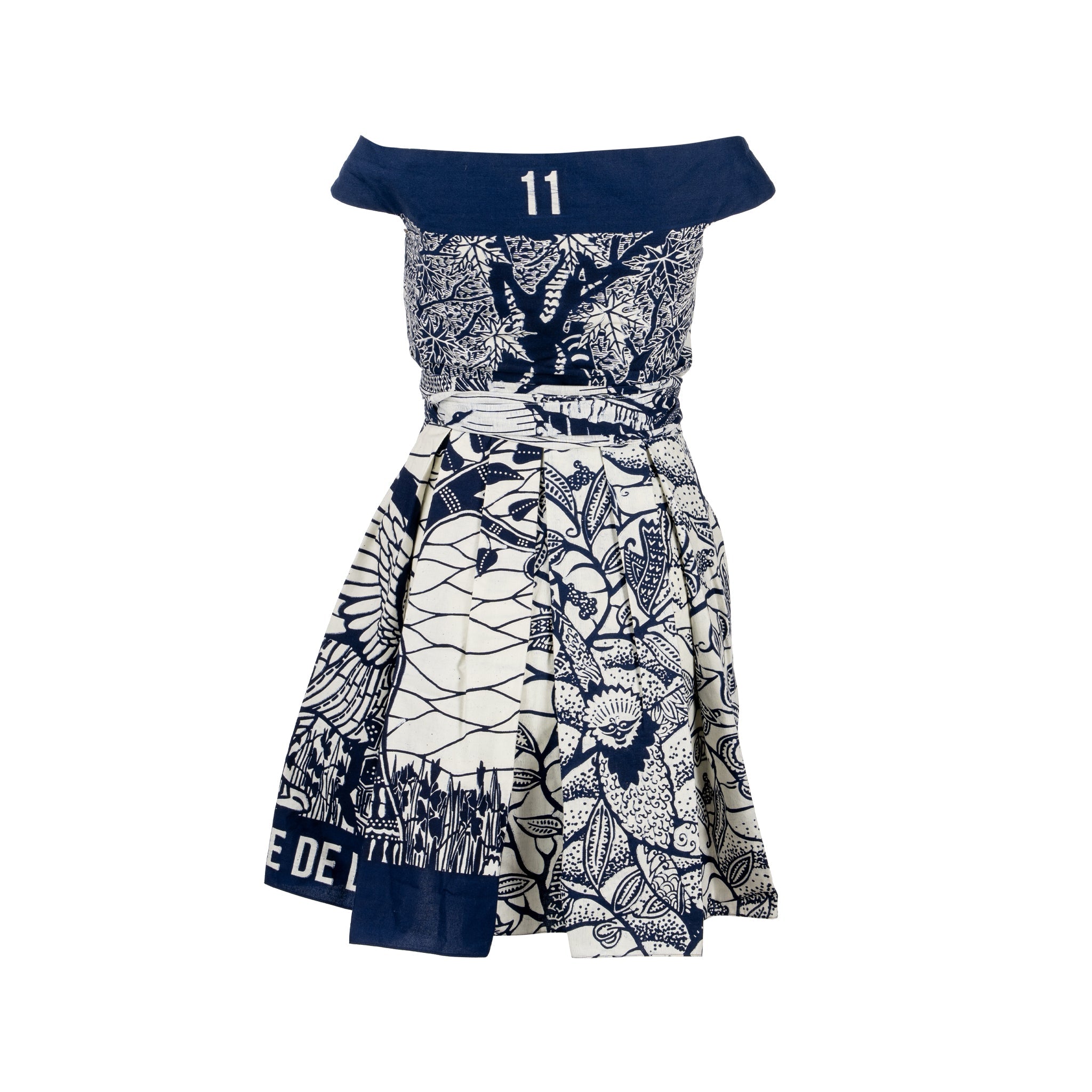 dior-size-34-dress-fantaisie-cotton-navy-white