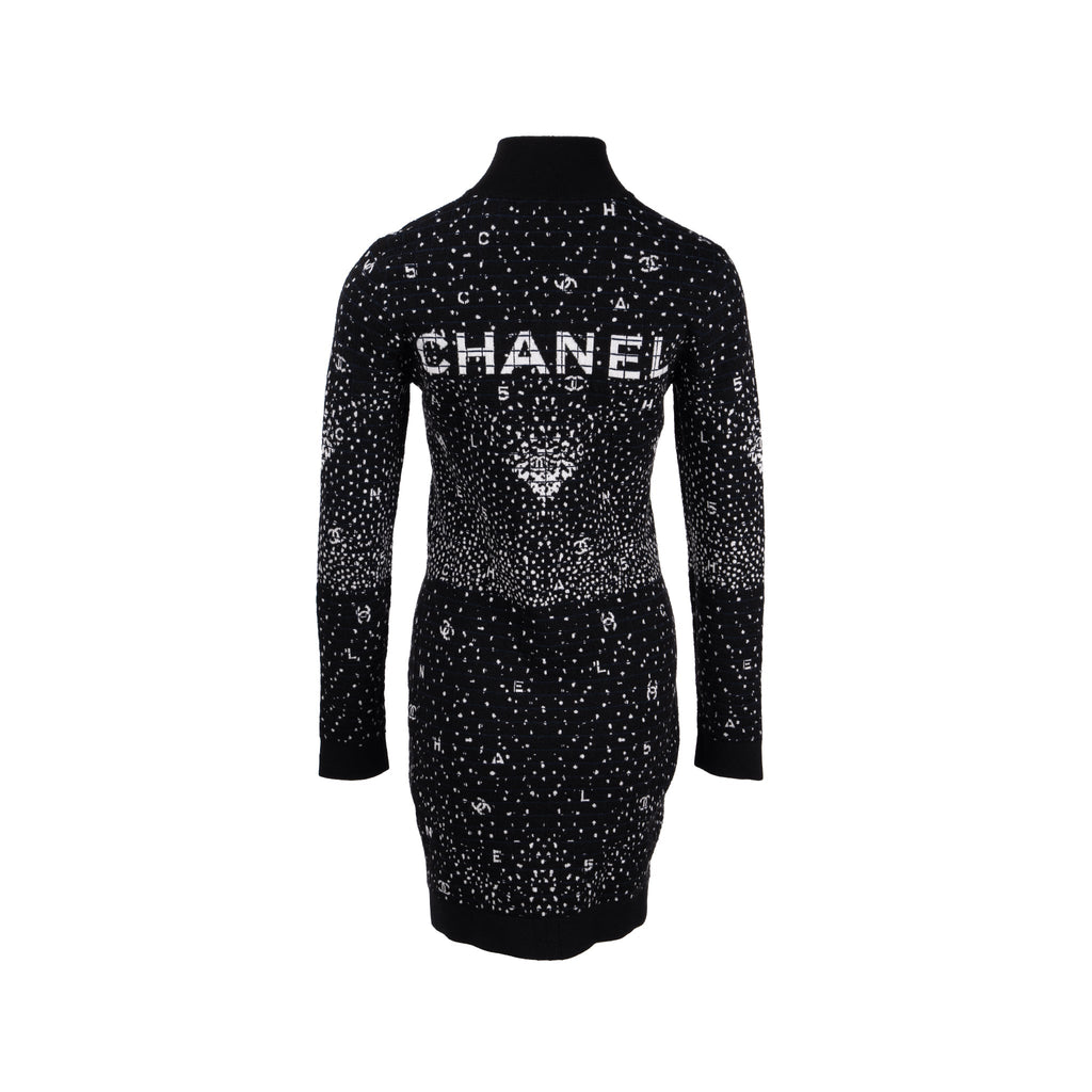 chanel-size-38-20n-half-zip-dress-wool-polyamide-black-white-navy-blue