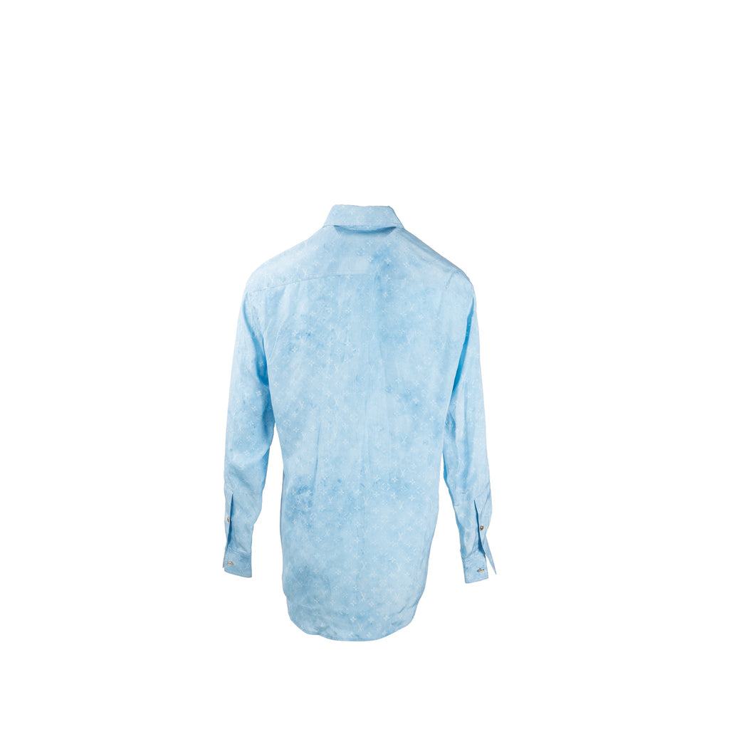 louis-vuitton-size-34-monogram-cloud-masculine-shirt-silk-bleu-oxford-blue