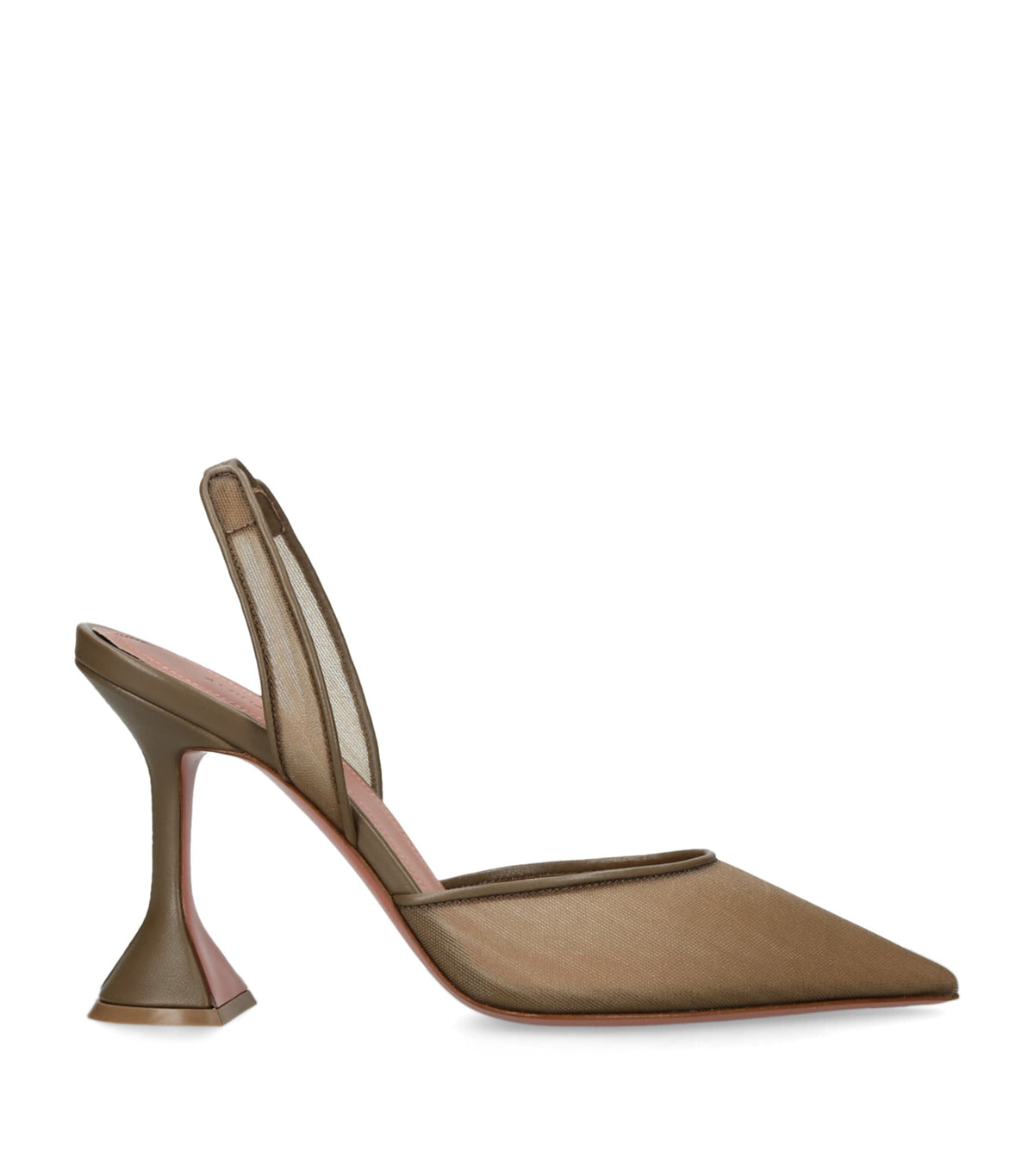 Amina Muaddi Mesh Holli Slingback Pumps 95 – 44095