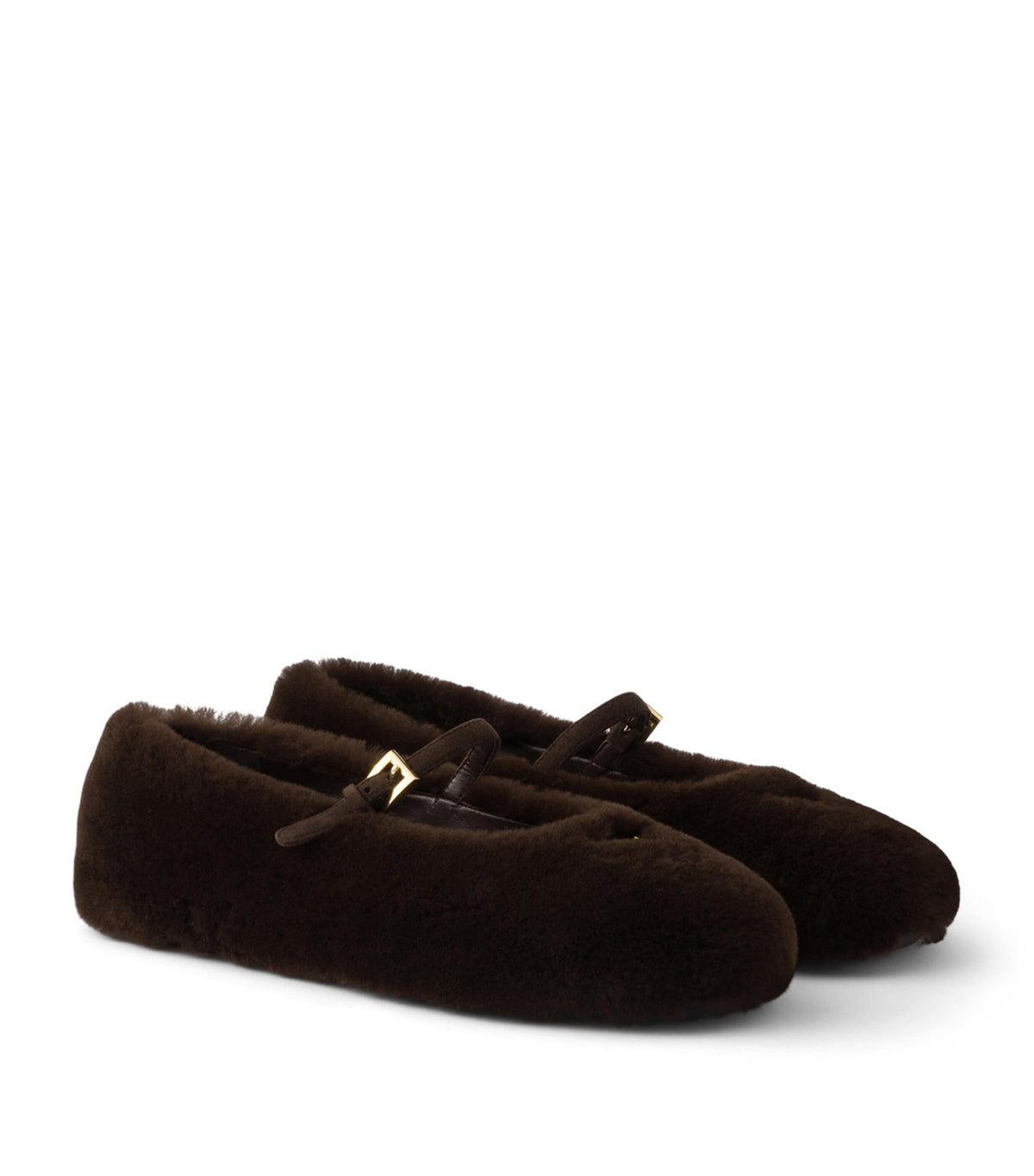 Prada Shearling Ballet Flats – 16564