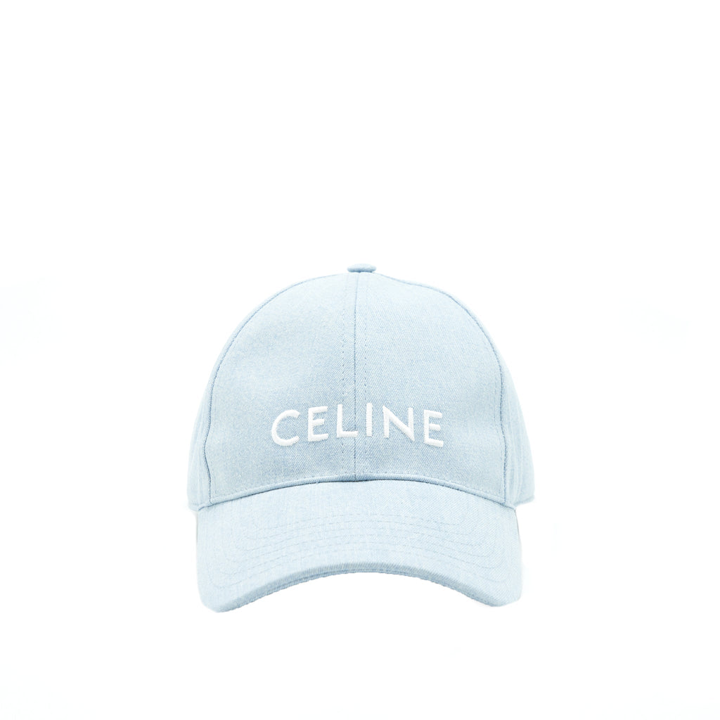 celine-size-l-baseball-cap-denim-light-blue