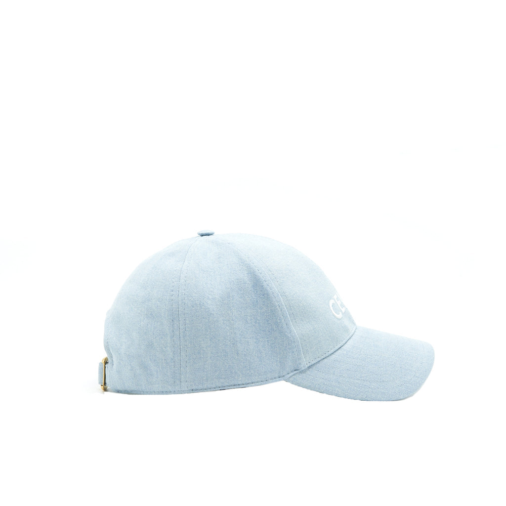 celine-size-l-baseball-cap-denim-light-blue