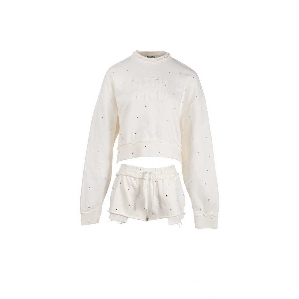 miu-miu-size-xs-size-36-sweat-shorts-set-cream