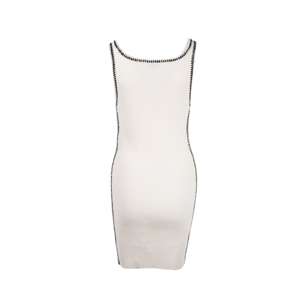 chanel-size-36-mini-dress-white-black-silk-cotton