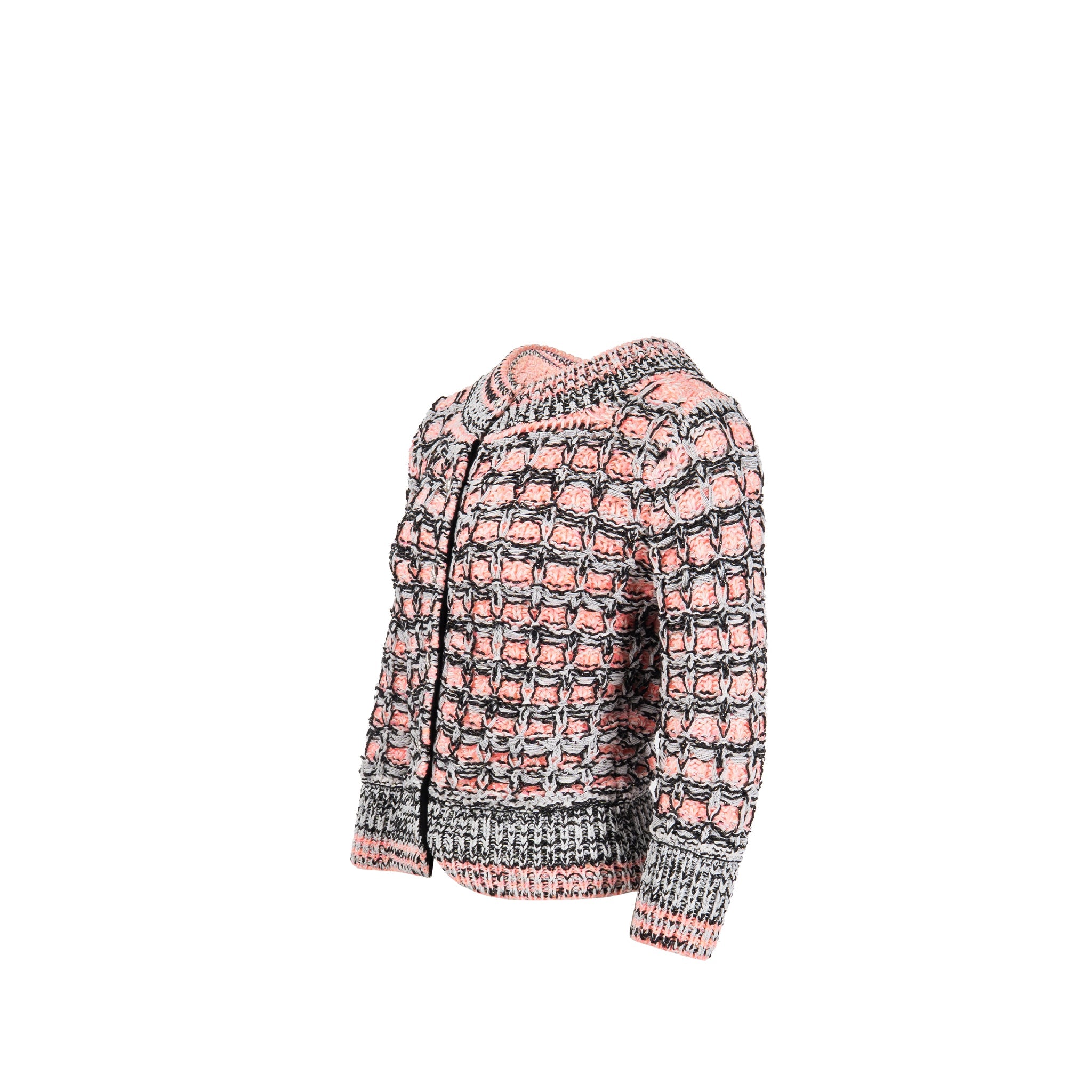 chanel-20s-size-34-stripe-pullover-backbuttons-pink-white-black-1
