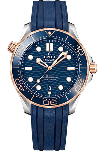 omega-seamaster-diver-300m-co-axial-master-chronometer-watch-42-mm-steel-and-sedna-gold-case-unidirectional-bezel-blue-ceramic-dial-blue-rubber-strap-210-22-42-20-03-002