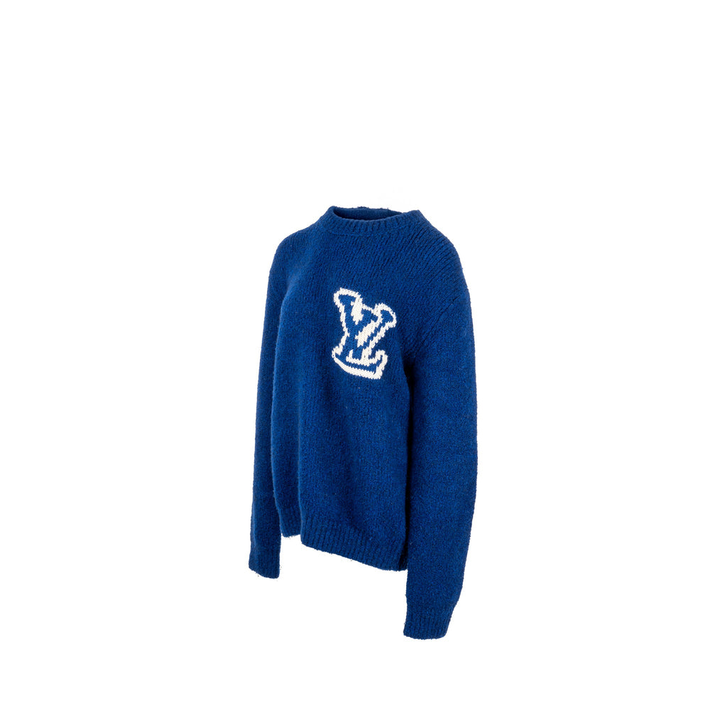 louis-vuitton-size-m-intarsia-pullover-sweater-wool-blue-white-1