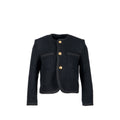 celine-size-34-chasseur-jacket-tweed-black