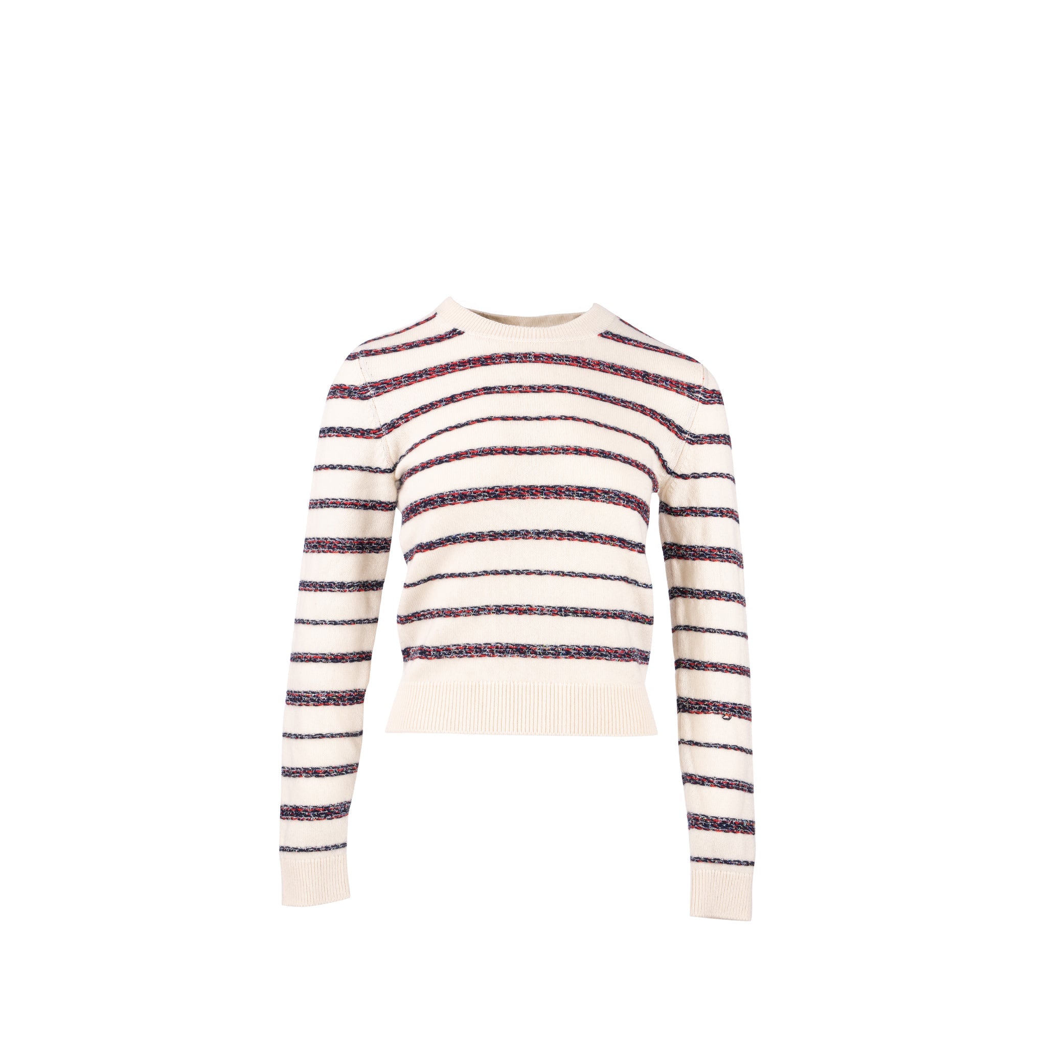 chanel-20s-size-36-stripe-pullover-backbuttons-cardigan-cashmere-white-multicolour