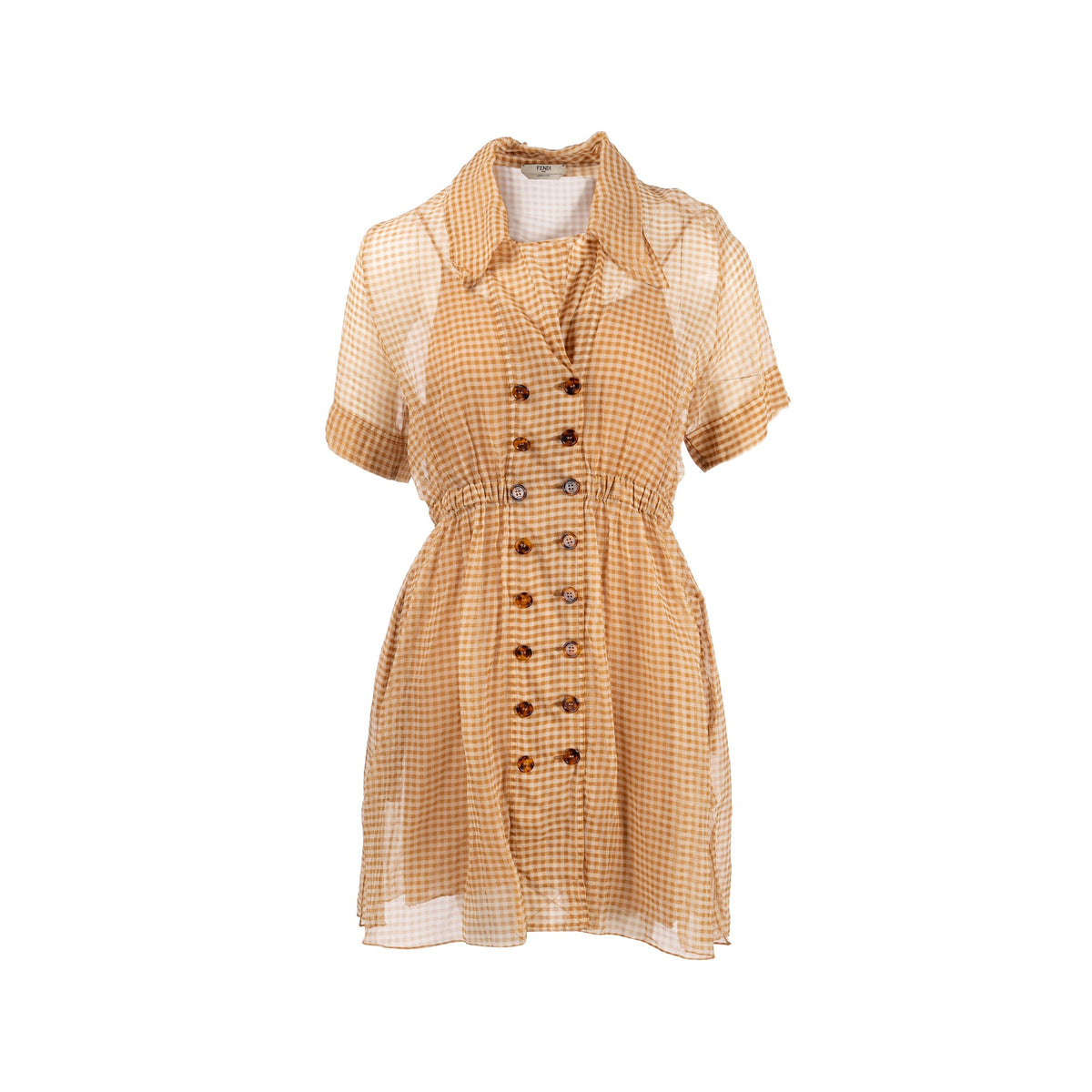 fendi-size-it42-checked-mini-dress-silk-beige
