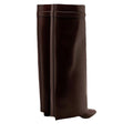 GIVENCHY SHARK PINCH LEATHER KNEE-HIGH BOOTS DARK BROWN