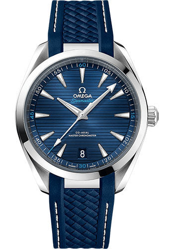 omega-aqua-terra-150m-co-axial-master-chronometer-watch-41-mm-steel-case-blue-dial-blue-structured-rubber-strap-220-12-41-21-03-001
