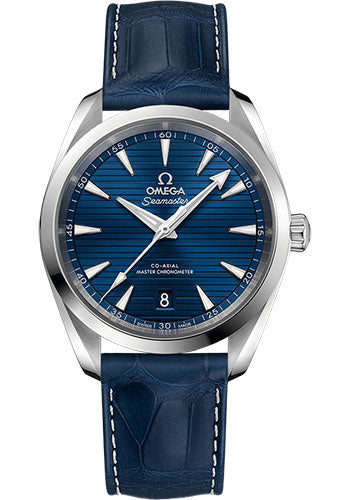 omega-aqua-terra-150m-co-axial-master-chronometer-watch-38-mm-steel-case-blue-dial-blue-leather-strap-220-13-38-20-03-001