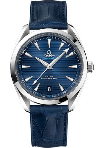 omega-aqua-terra-150m-co-axial-master-chronometer-watch-41-mm-steel-case-blue-dial-blue-leather-strap-220-13-41-21-03-001