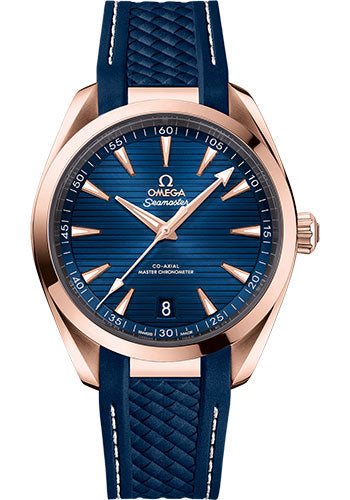 omega-seamaster-aqua-terra-150m-co-axial-master-chronometer-watch-41-mm-sedna-gold-case-blue-dial-blue-rubber-strap-220-52-41-21-03-001