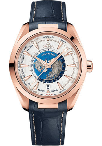 omega-seamaster-aqua-terra-150m-omega-co-axial-master-chronometer-gmt-worldtimer-43-mm-sedna-gold-case-opaline-silvery-dial-blue-leather-strap-220-53-43-22-02-001