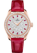 omega-seamaster-aqua-terra-150m-co-axial-master-chronometer-watch-34-mm-sedna-gold-case-diamond-set-bezel-radiant-diamond-dial-glossy-red-leather-strap-220-58-34-20-99-001