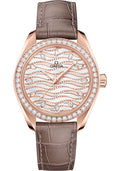 omega-seamaster-aqua-terra-150m-co-axial-master-chronometer-watch-34-mm-sedna-gold-case-diamond-set-bezel-radiant-diamond-dial-taupe-brown-leather-strap-220-58-34-20-99-006