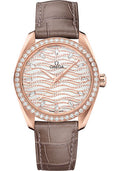 omega-seamaster-aqua-terra-150m-co-axial-master-chronometer-ladies-watch-38-mm-sedna-gold-case-diamond-set-bezel-radiant-diamond-dial-taupe-brown-leather-strap-220-58-38-20-99-006