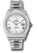 rolex-950-platinum-day-date-40-watch-smooth-bezel-white-bevelled-roman-dial-president-bracelet-228206-wrp